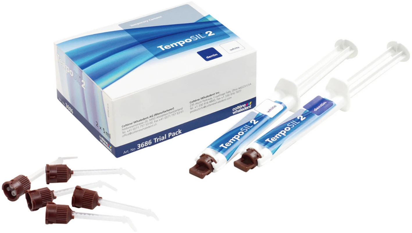 TempoSIL® 2 Trial Pack 2 x 5 ml Spritze (dentin, white)