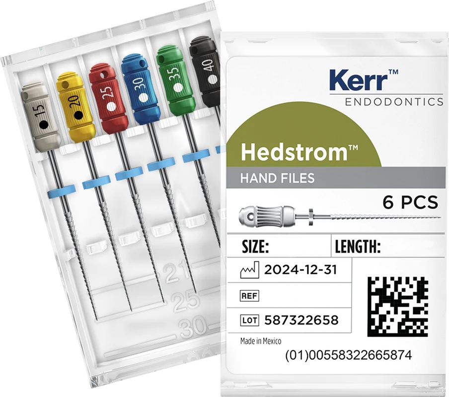Hedströmfeilen Packung 6 Feilen 21 mm ISO 015
