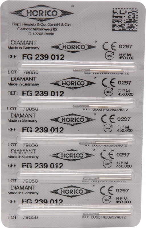 Diamantschleifer 239 Packung 5 Stück FG, Figur 239, 5 mm, ISO 012