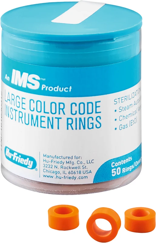 IMS Farbkodierungsringe maxi Packung 50 Stück, IMS-1283L , orange