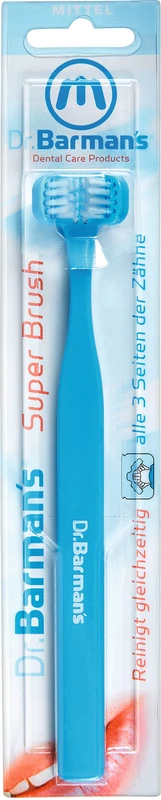 Dr. Barmans Superbrush Dreikopf-Zahnbürste Stück mittel