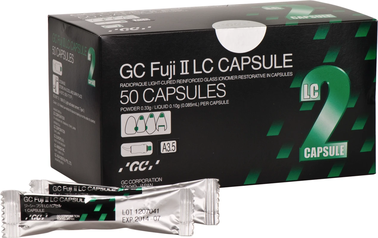 GC Fuji® II LC Capsule Improved Packung 50 Kapseln A3,5
