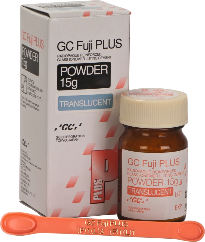 GC Fuji PLUS Packung 15 g Pulver transluzent GC Fuji PLUS GC