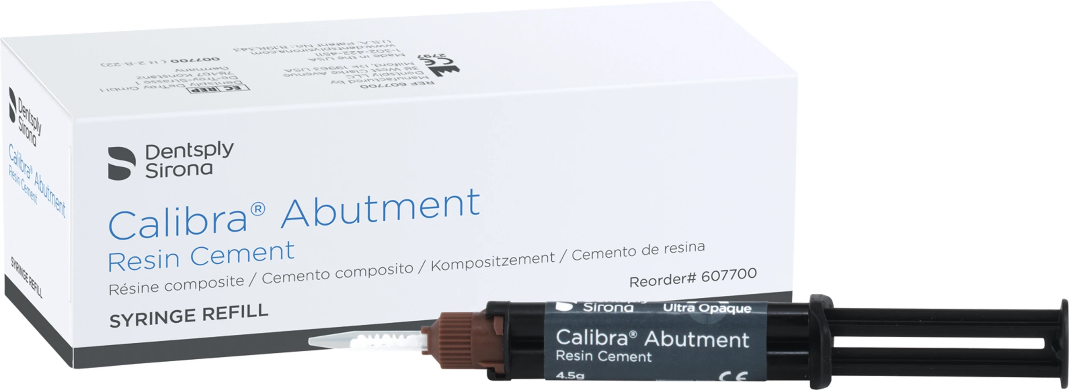 Calibra® Abutment Resin Zement Set 1 x 4,5 g Spritze, 10 Mischkanülen