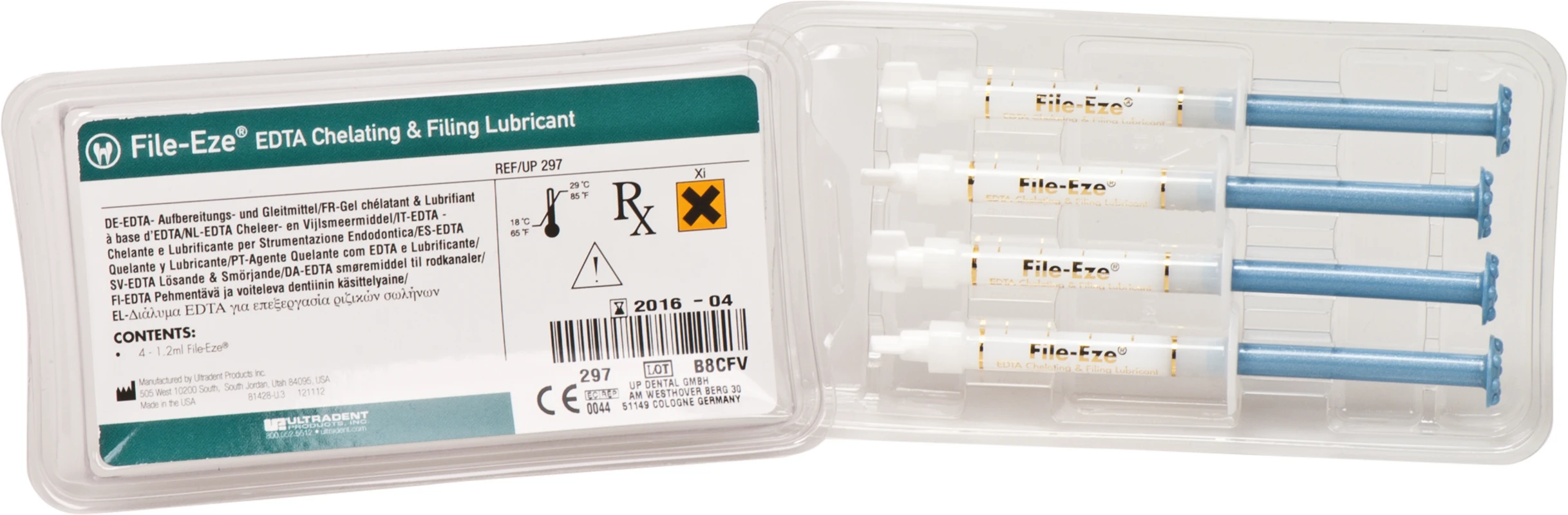 File-Eze® Packung 4 x 1,2 ml Spritze File-Eze® Ultradent Products