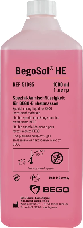 BegoSol® HE Flasche 1 Liter für den Sommer BegoSol® HE BEGO