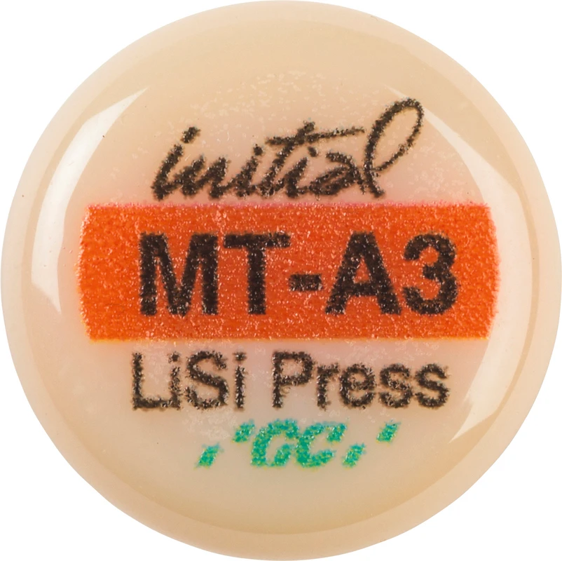 GC Initial™ LiSi Press Packung 5 x 3 g Rohling A3 MT