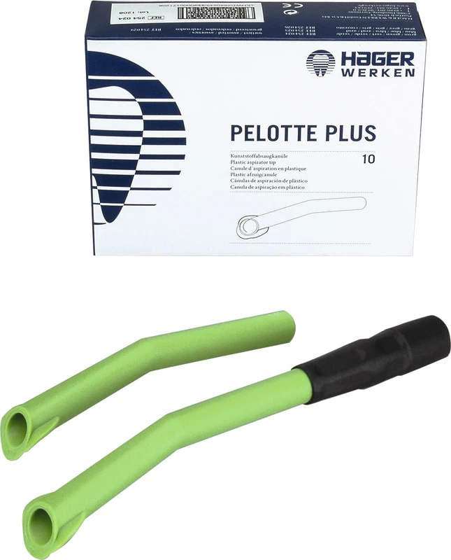 PELOTTE PLUS Packung 10 Stück grün, 1 Adapter