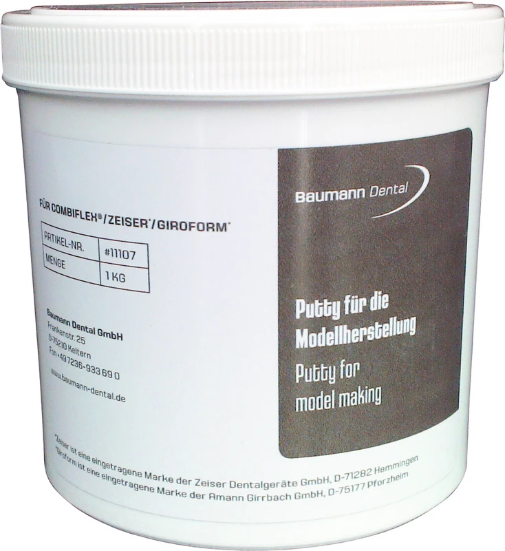 Combi Flex Knetsilikon Dose 1 kg Putty silbergrau