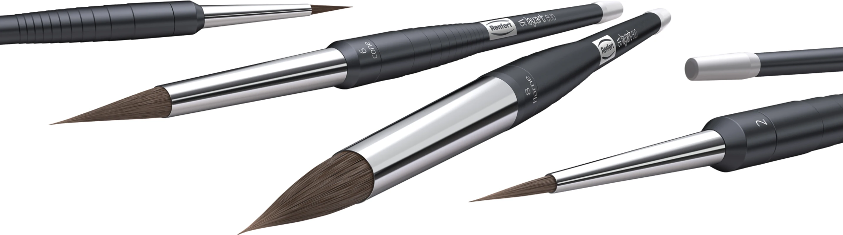 lay:art evo Stück Pinsel Color mit Griff fine