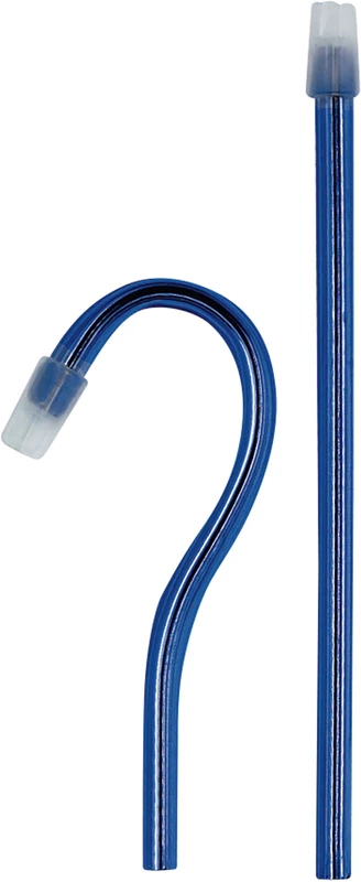 Speichelsauger Karton 10 x 100 Stück 15 cm blau, lose Kappe