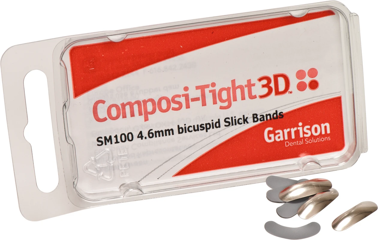 Composi-Tight® 3D Slick Bands Packung 100 Stück grau, klein