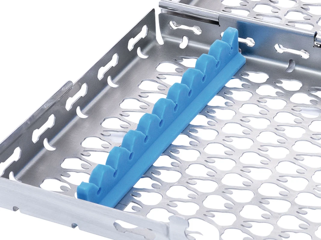 Retentionsschiene Stück blau, für 10 Instrumente