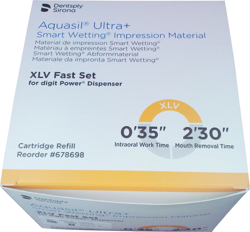 Aquasil Ultra+ für digit Power Dispenser Packung 50 x 1,4 ml Kartusche XLV Fast Set, Zubehör