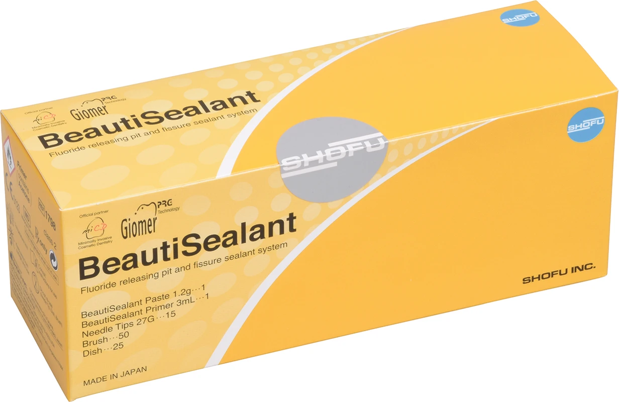 BeautiSealant Kit 1,2 g Paste, 3 ml Primer, 15 Kanülen, 50 Microbrush fine pink, 25 V-Dish