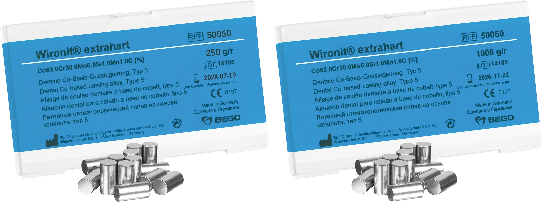 Wironit® extrahart Packung 1 kg Wironit® extrahart BEGO