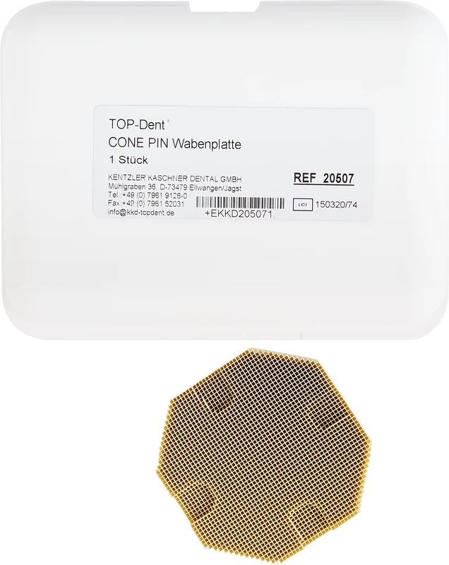 TOPDENT Cone Pin Stück Wabenplatte