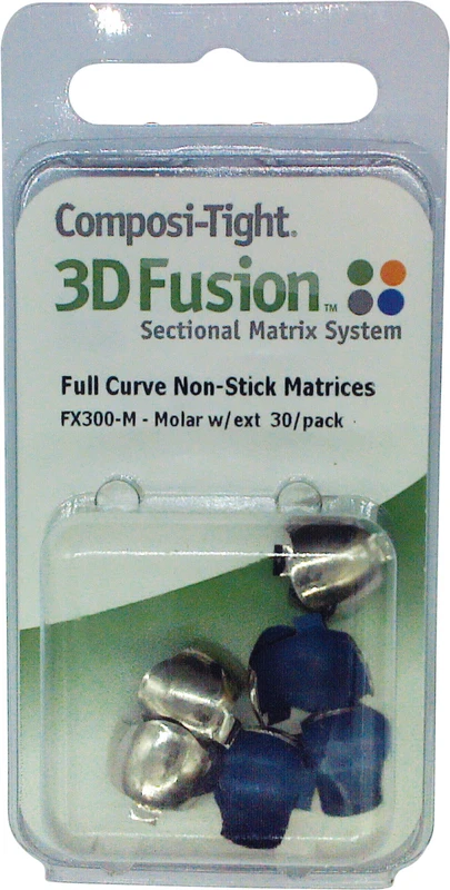 Composi-Tight® 3D Fusion™ Packung 30 Matrizenbänder blau, 8,7 mm, für Molare