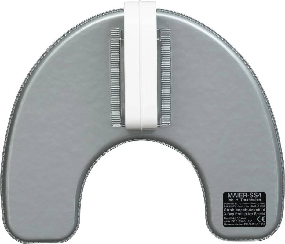 Strahlenschutzschild Stück silber