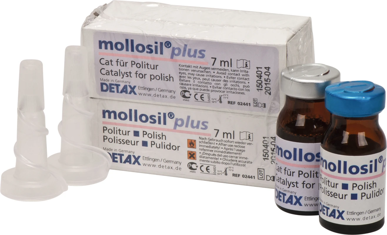 mollosil® Plus Politur Packung 2 x 7 ml mollosil® Plus Politur DETAX