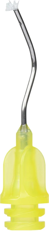 Metal Dento-Infusor™ Tip with Comfort Hub Packung 20 Stück gelb