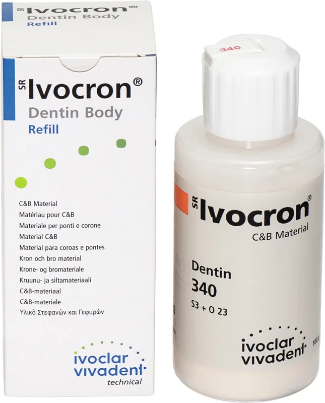 SR Ivocron® Flasche 100 g Pulver dentin 340/3E