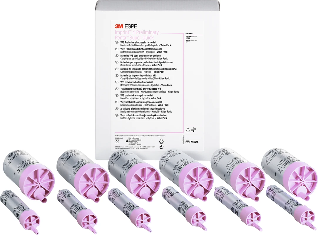 Imprint™ 4 Preliminary Penta™ Value Pack 6 x 300 ml Basis, 6 x 60 ml Katalysator Super Quick