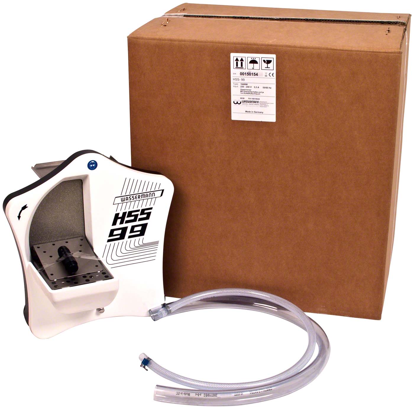Gipsmodelltrimmer HSS-99 Stück mit Diamantschleifscheibe ohne KFO-Einrichtung Gipsmodelltrimmer HSS-99 Wassermann Dental-Maschinen