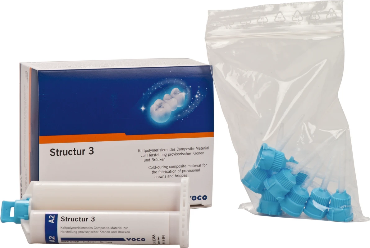 Structur 3 Packung 50 ml Doppelkartusche A2, Mischkanülen Typ 6