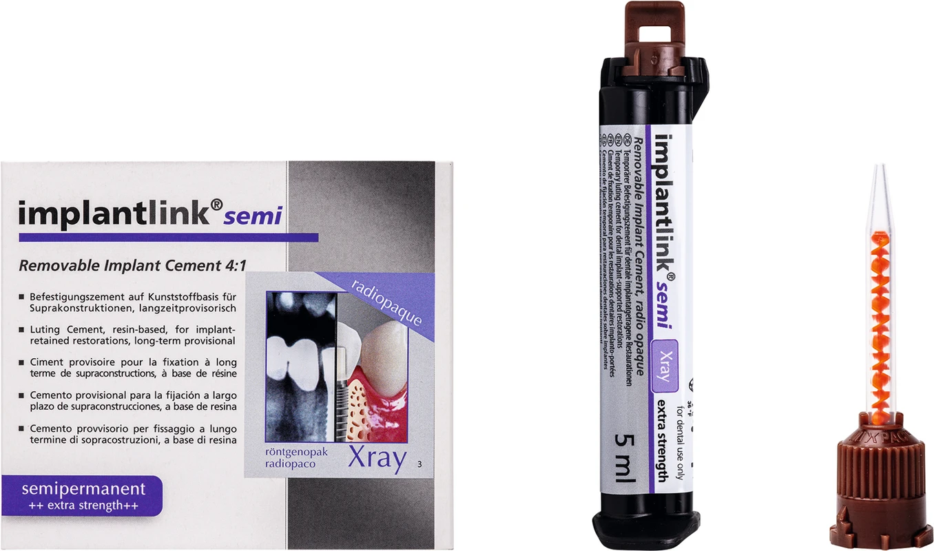 implantlink® semi Standardpackung Xray 5 ml Kartusche mini-mix