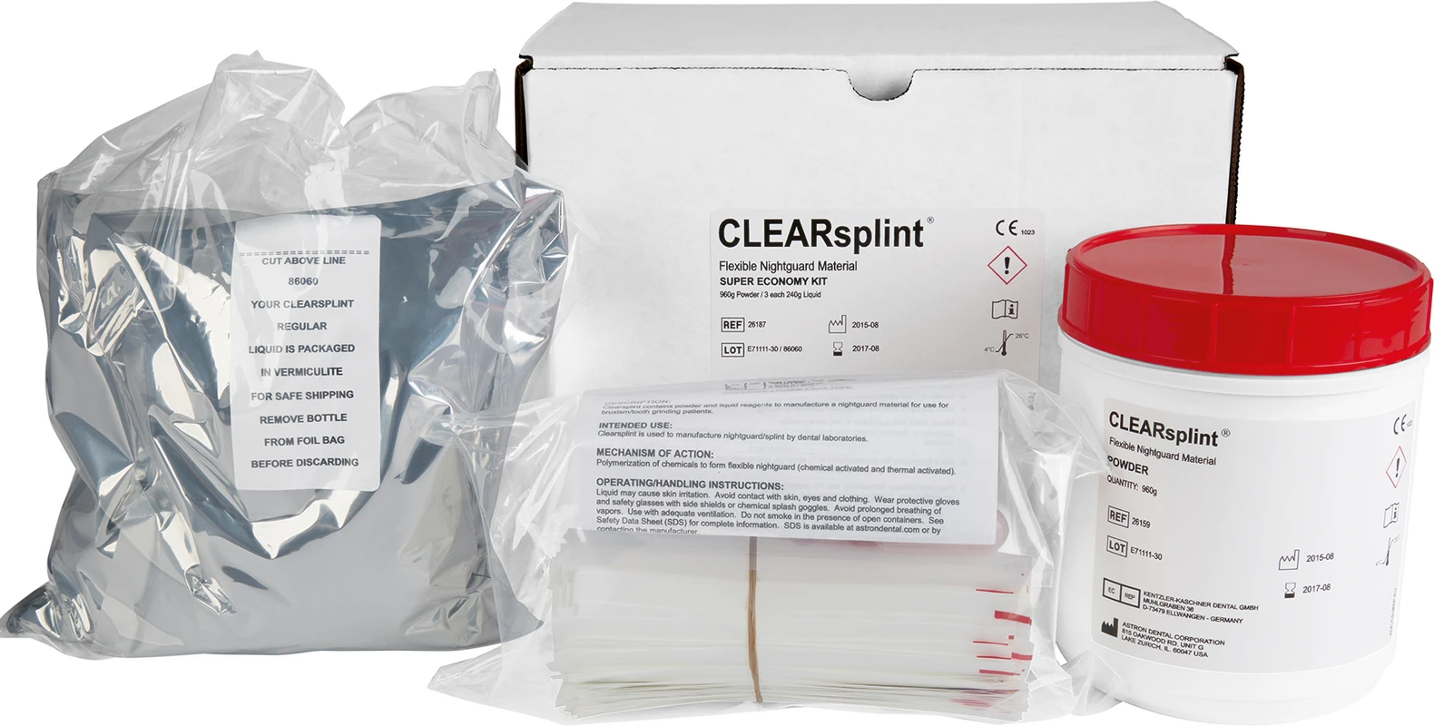 astron® CLEARSPLINT® Packung 960 g Pulver, 720 ml Flüssigkeit