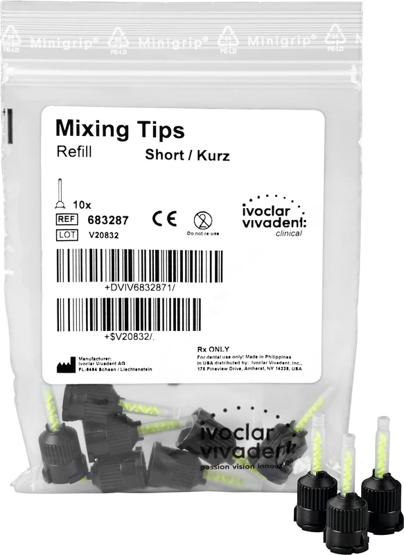 Multicore® Flow Mixing Tips Nachfüllpackung 10 Stück schwarz/grün, kurz