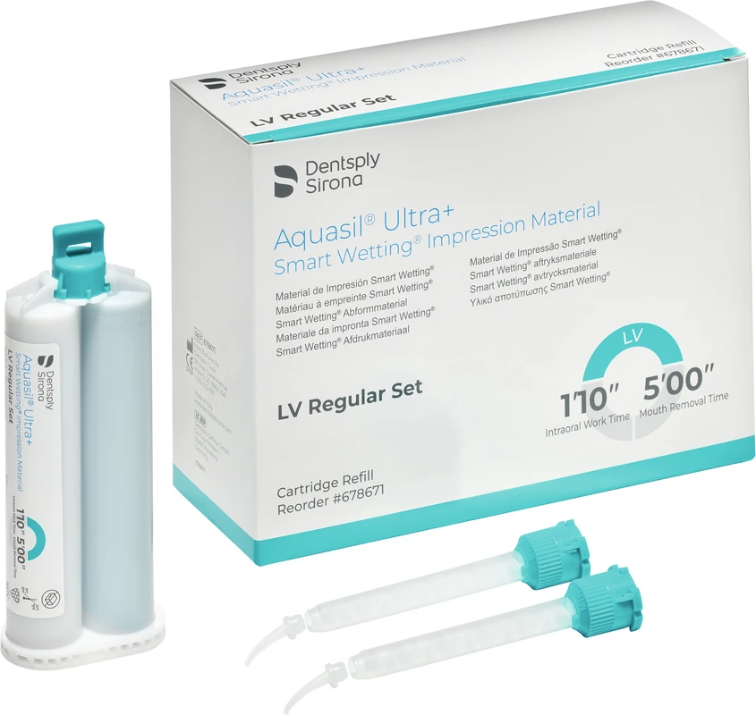 Aquasil® Ultra+ Nachfüllpackung 4 x 50 ml Doppelkartusche LV Regular Set, Zubehör