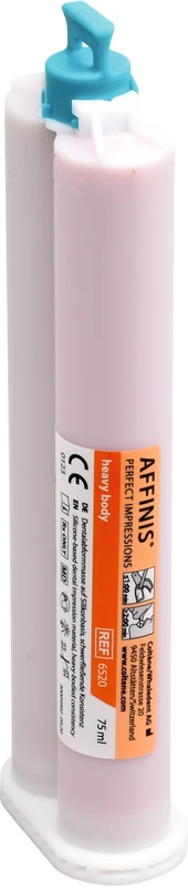 AFFINIS® System 75 Nachfüllpackung 20 x 75 ml Doppelkartusche heavy body Conofix Schleifpapierträger SILADENT