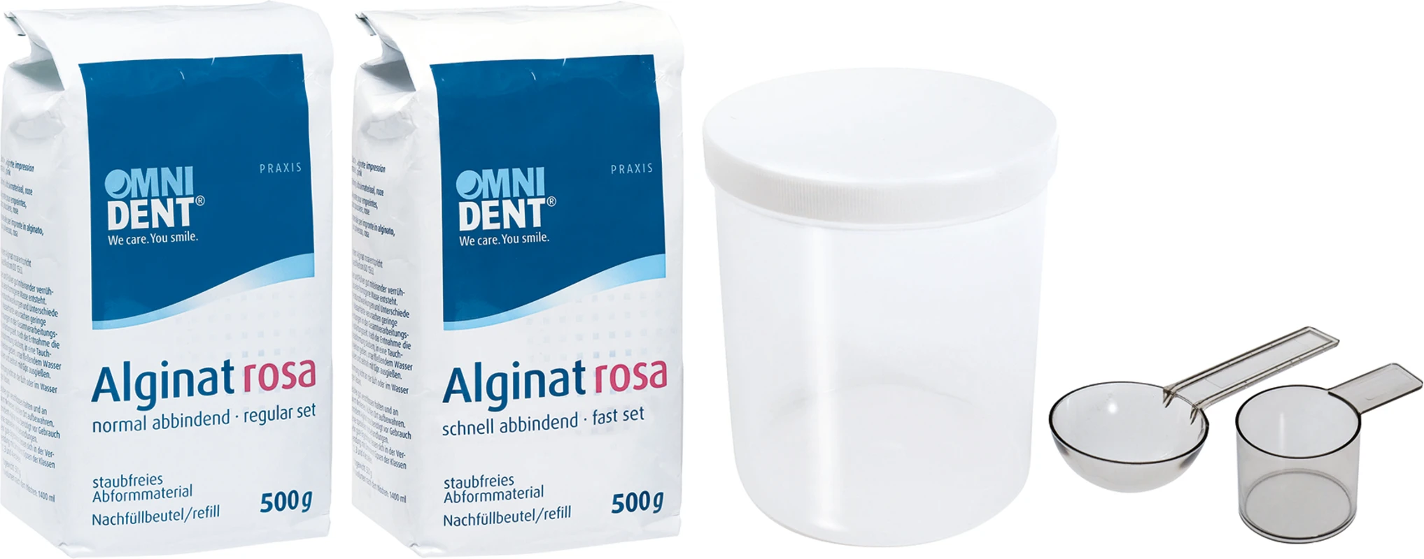 Alginat rosa Beutel 500 g NH Pfefferminz, rosa Alginat rosa OMNIDENT