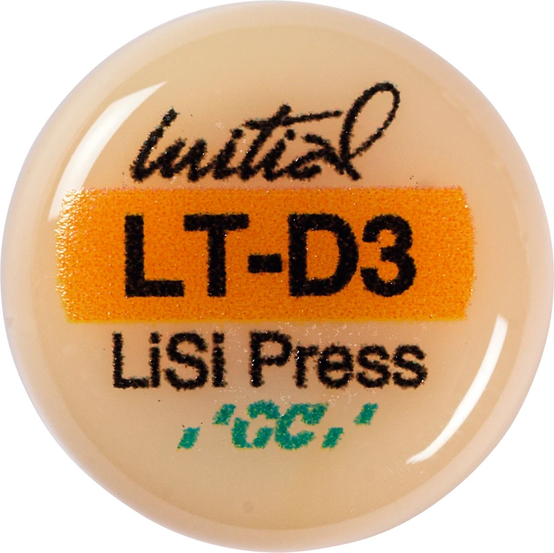 GC Initial™ LiSi Press Packung 5 x 3 g Rohling D3 LT