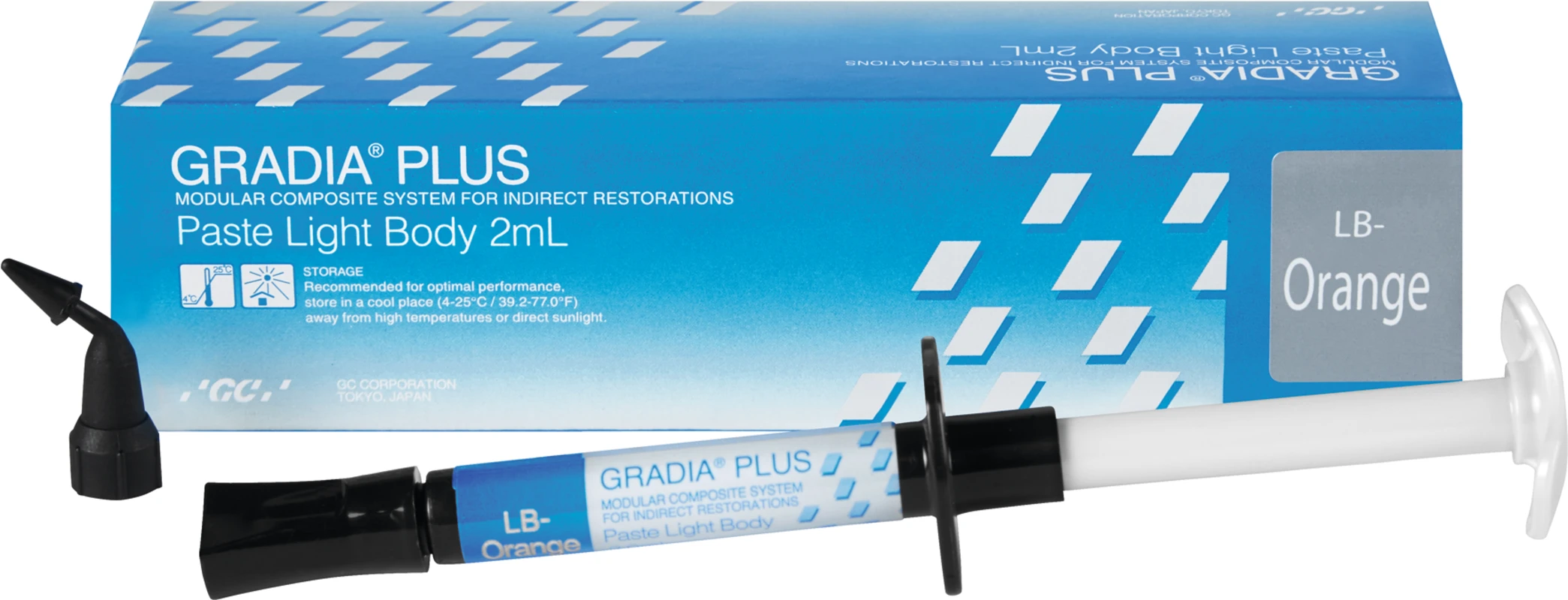 GC GRADIA® PLUS Spritze 2 ml Paste LB-orange