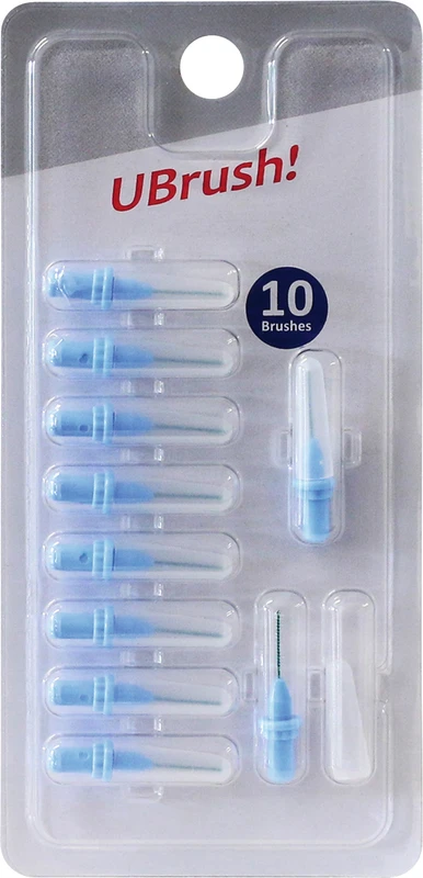 UBrush! Packung 10 Stück blau, zylindrisch, Ø 0,5 mm