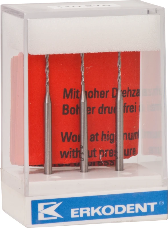 Spiralbohrer Packung 3 Stück HSS Ø 1 mm