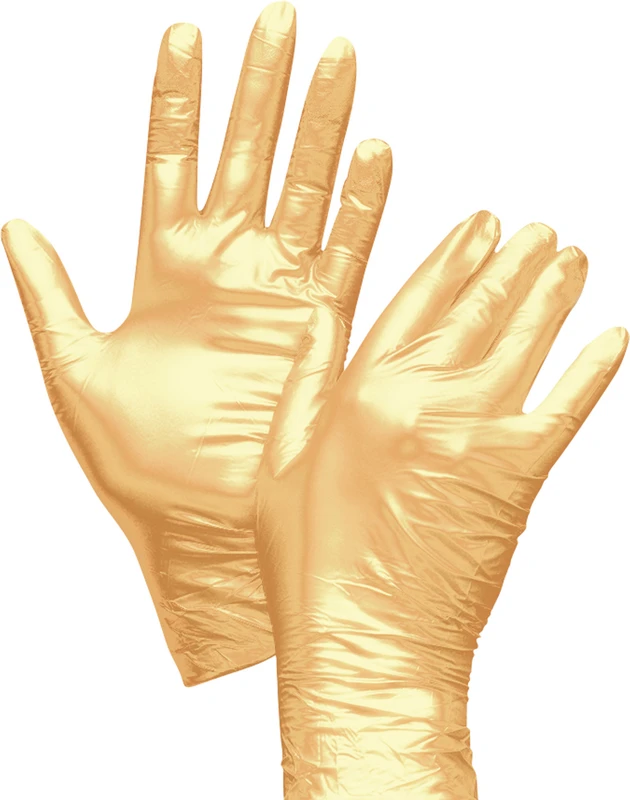 FANCY GOLD Packung 100 Stück puderfrei, gold, L