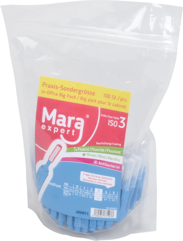 Mara expert Premium Line Packung 100 Stück blau, mittel, Ø 0,6 mm