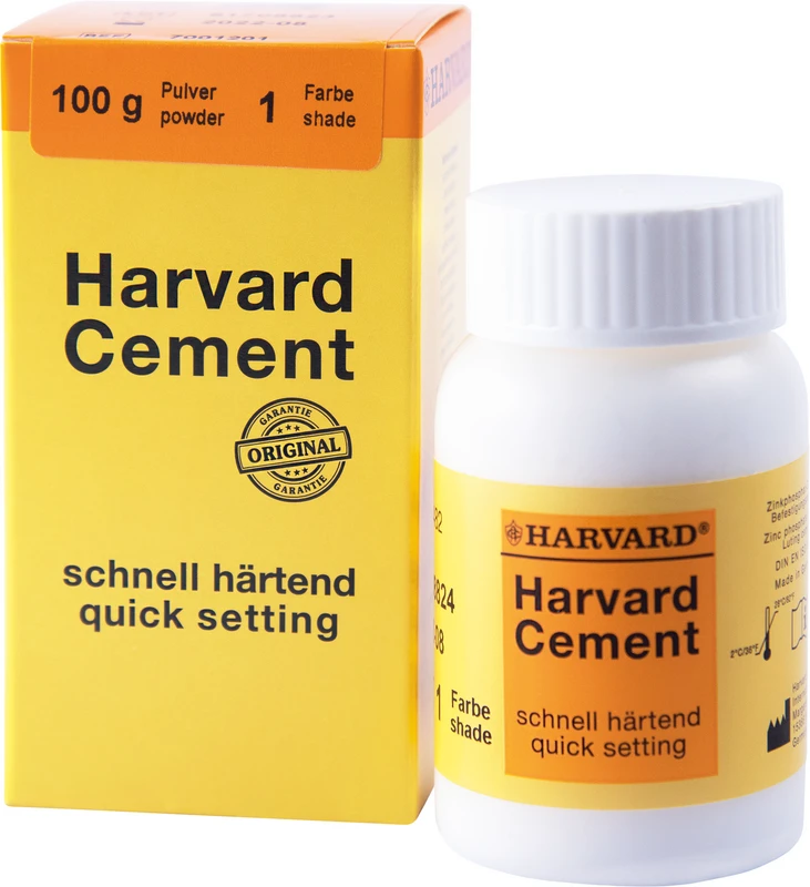 Harvard Cement schnell härtend Pulver Klinikpackung 100 g Pulver 1 - weißlich