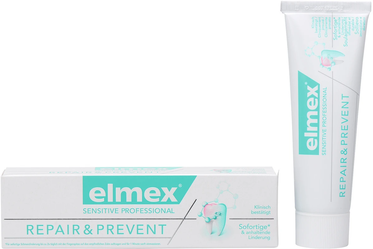 elmex® SENSITIVE PROFESSIONAL REPAIR & PREVENT Zahnpasta Tube 75 ml elmex® SENSITIVE PROFESSIONAL REPAIR & PREVENT Zahnpasta CP GABA