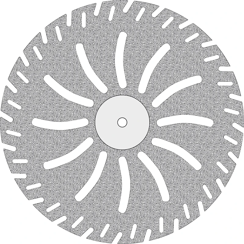 Diamantscheibe 378 Stück blau Standard, HP, Figur 378, 0,35 mm, ISO 450