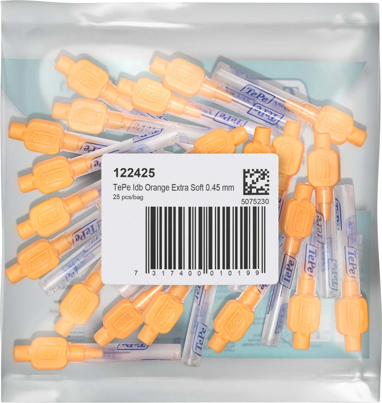 TePe® Interdentalbürsten Extra Soft Packung 25 Stück orange, Ø 0,45 mm