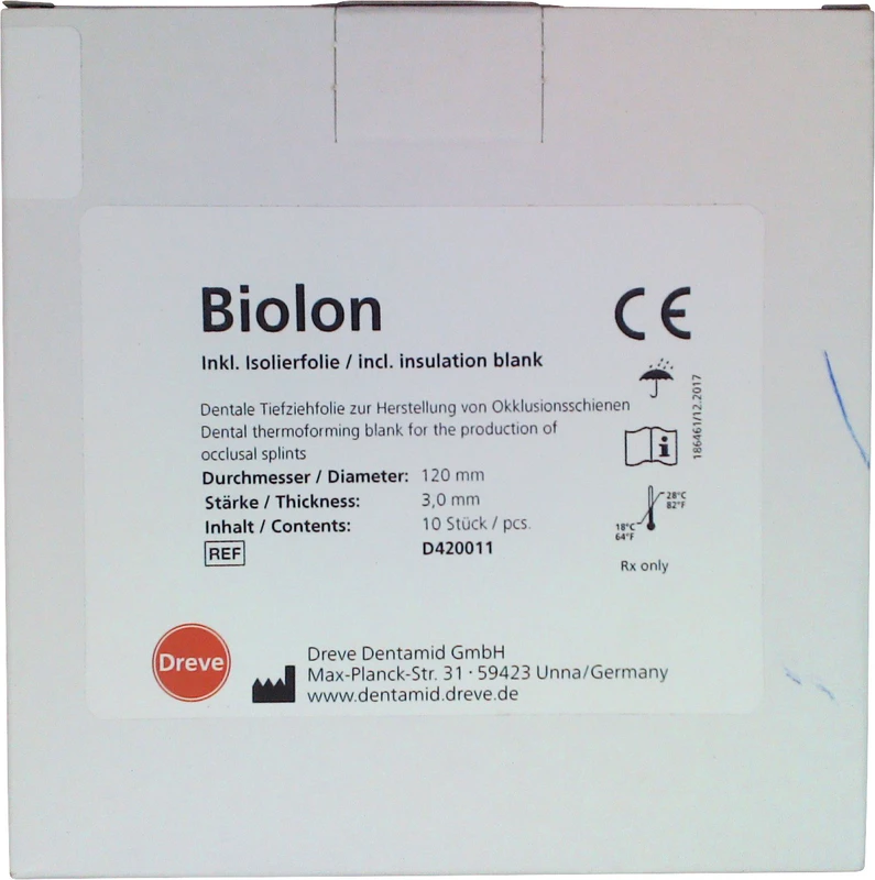 Biolon Packung 10 Stück klar-transparent, Ø 120 mm, Stärke 3 mm