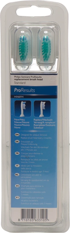sonicare ProResults Ersatzbürsten Packung 4 Stück Standard