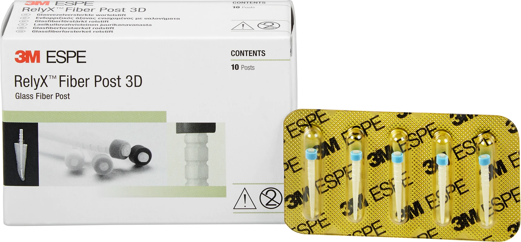RelyX™ Fiber Post 3D Packung 10 Stück Größe 3 Ø 1,9 mm