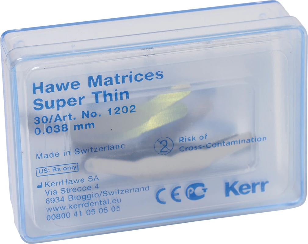 Matrizen Super-Dünn Packung 30 Stück Stärke 0,038 mm, Nr. 1202