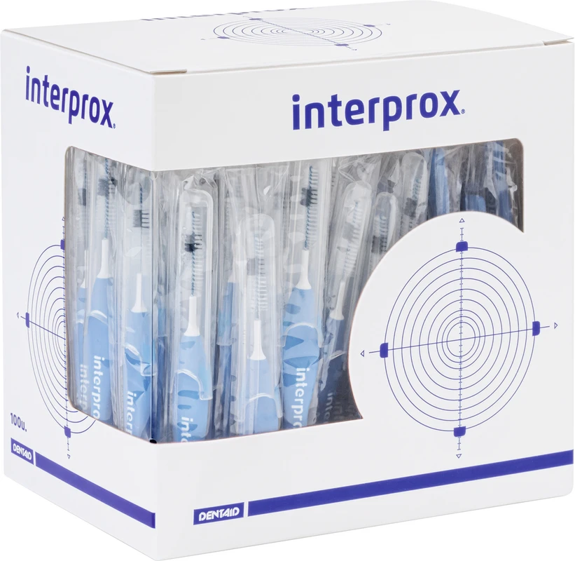 interprox® Box 100 Stück blau, &Oslash; 1,7 mm, conical